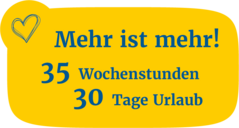 Mehr ist mehr! 30 Tage Urlaub!